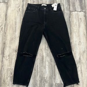 Abercrombie and fitch mom jeans.